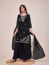 Krishna Vol 2 Designer Moss Silk Plazzo Suit Set Wholesale Collection
